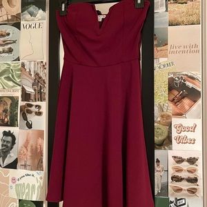 Women’s Strapless Skater Dress